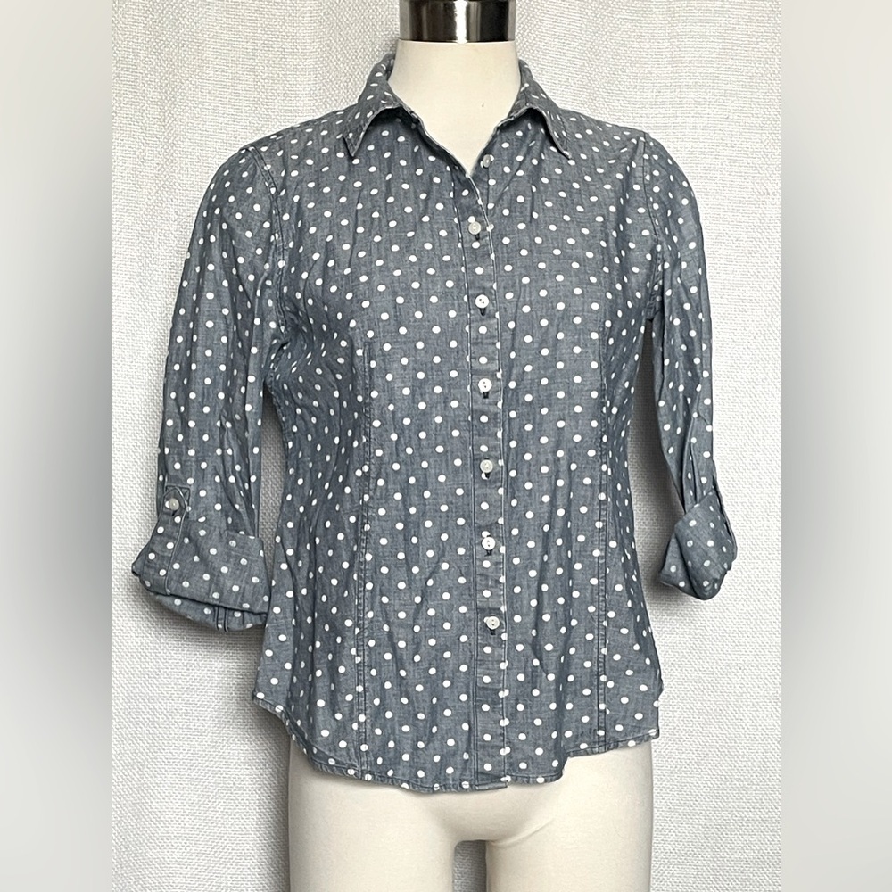 Talbots chambray shirt